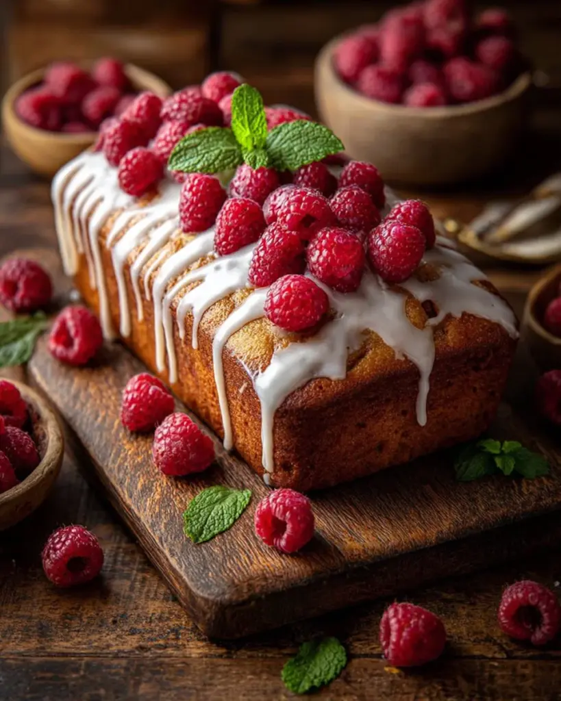 Himbeerlaib in einer schönen Präsentation, ideal für Desserts und Feiern