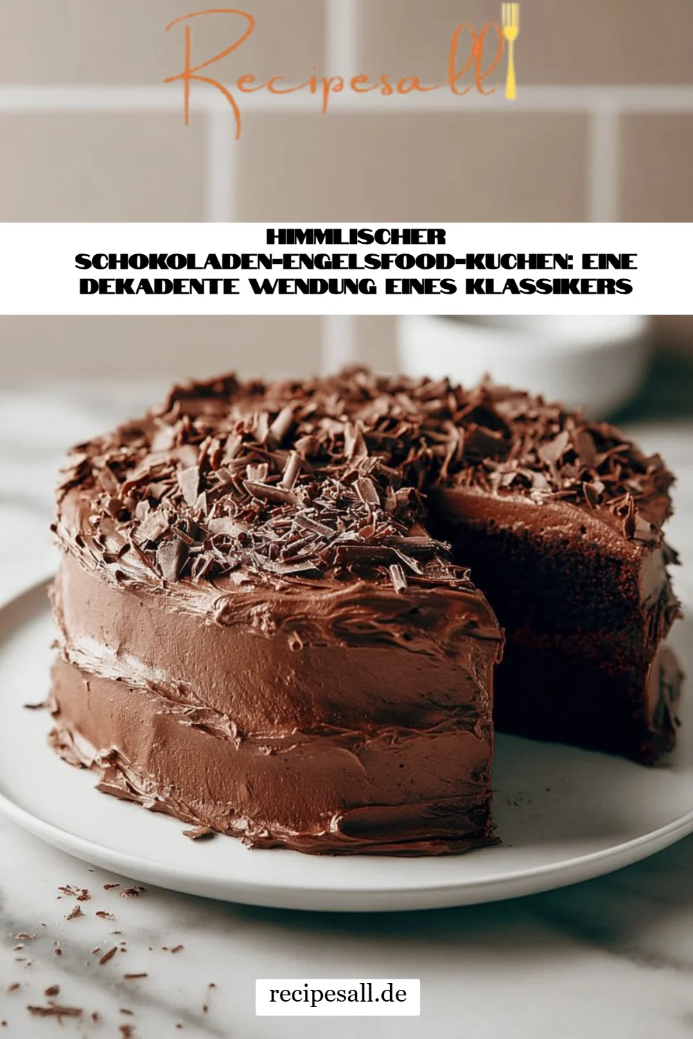 Himmlischer Schokoladen-Engelsfood-Kuchen: Eine dekadente Wendung eines Klassikers