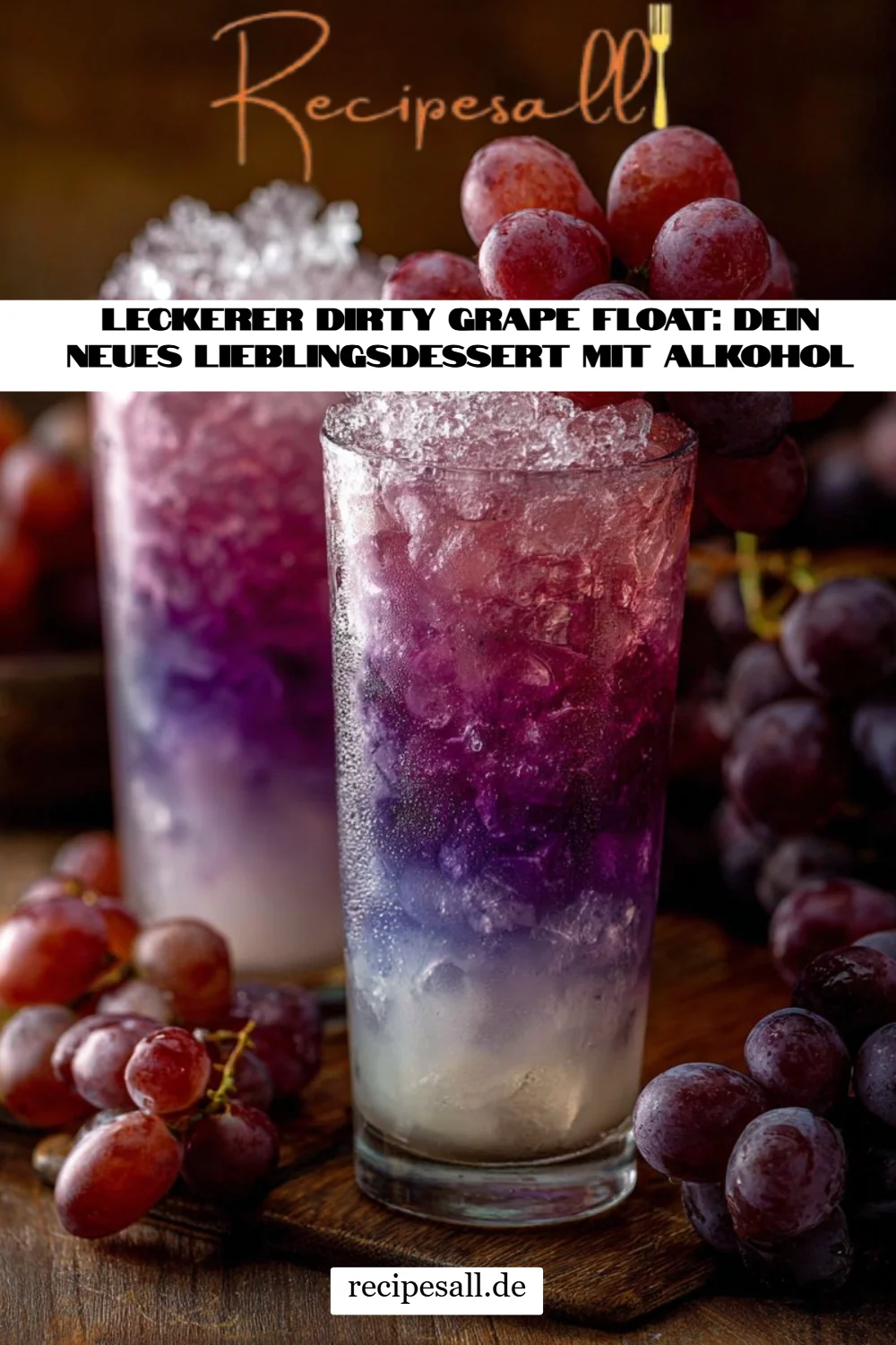 Leckerer Dirty Grape Float: Dein neues Lieblingsdessert mit Alkohol