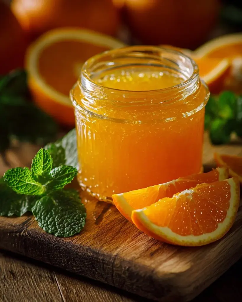 Leckere spritzige Orangencreme in einer schönen Schüssel serviert.