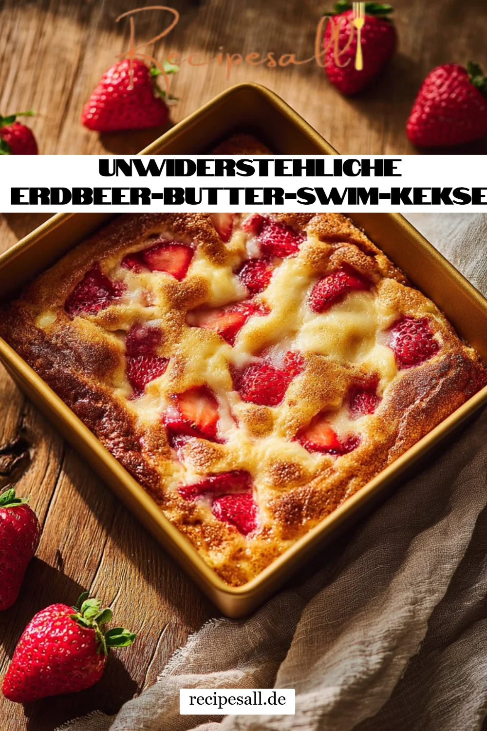 Unwiderstehliche Erdbeer-Butter-Swim-Kekse