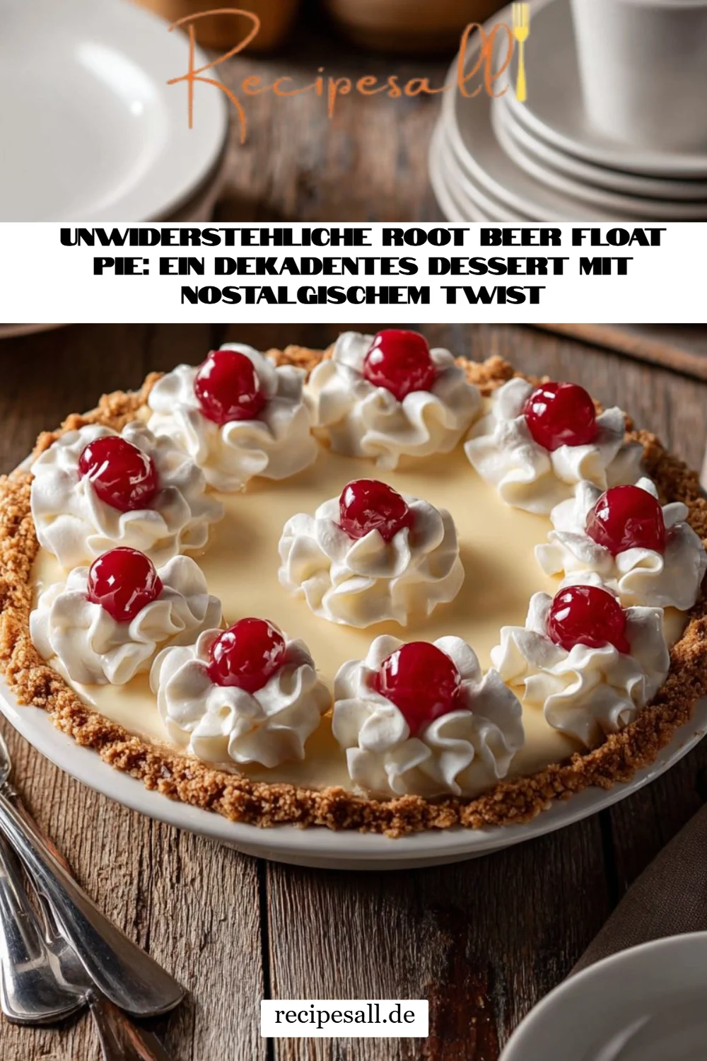 Unwiderstehliche Root Beer Float Pie: Ein dekadentes Dessert mit nostalgischem Twist