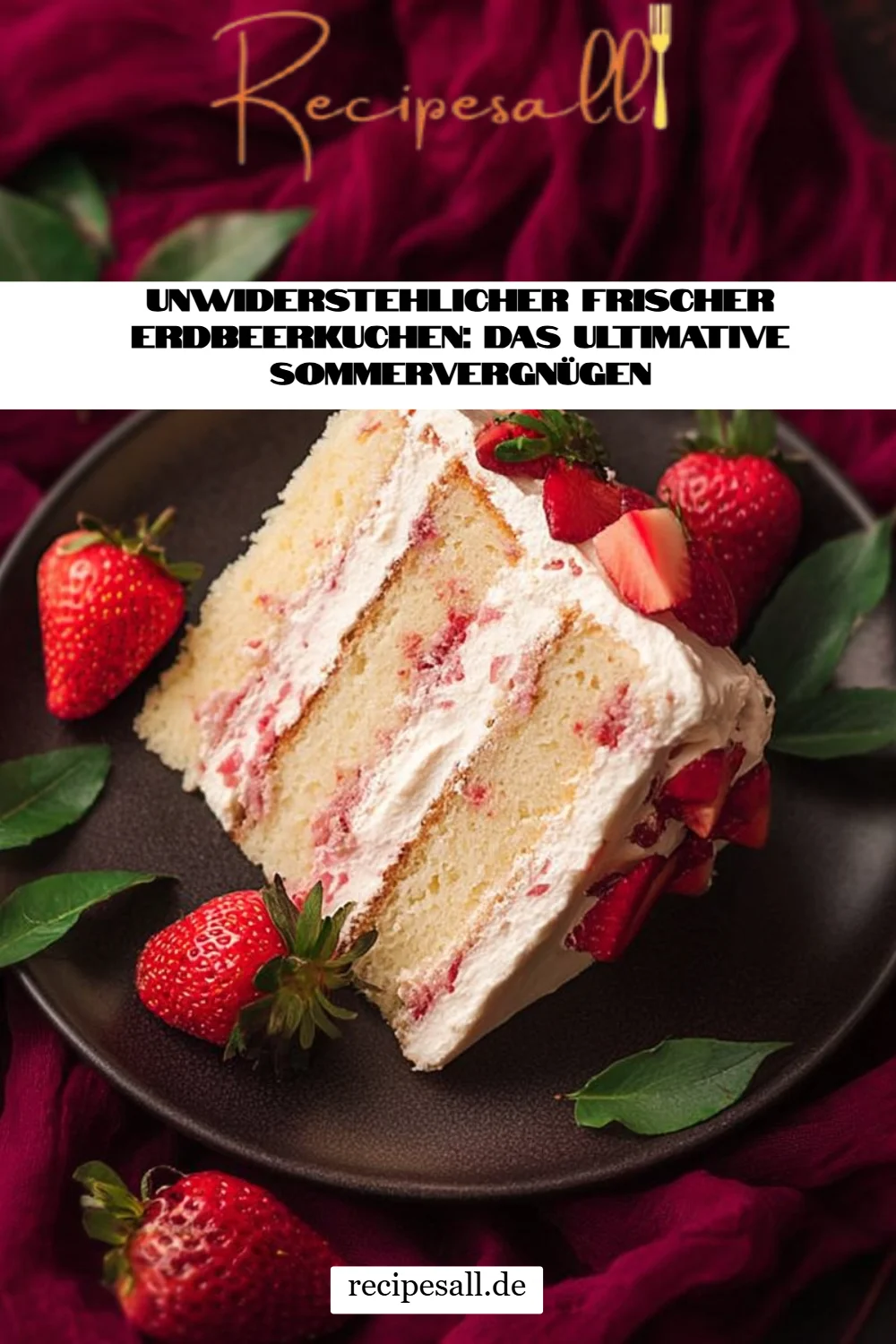 Unwiderstehlicher Frischer Erdbeerkuchen: Das ultimative Sommervergnügen