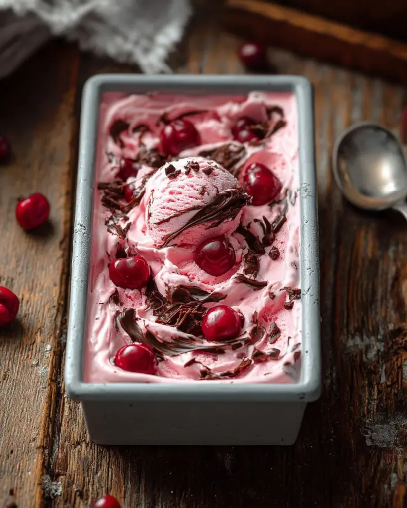 Schokoladenkirsch-Eis ohne Eiscrememaschine - Rezept und Genuss