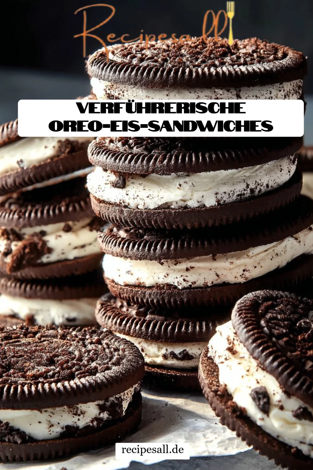 Verführerische Oreo-Eis-Sandwiches