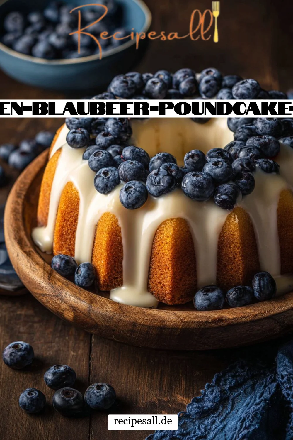 Zitronen-Blaubeer-Poundcake-Rezept