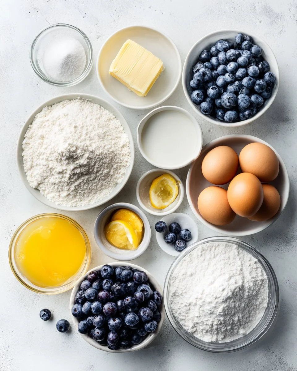 Zitronen-Blaubeer-Poundcake-Rezept