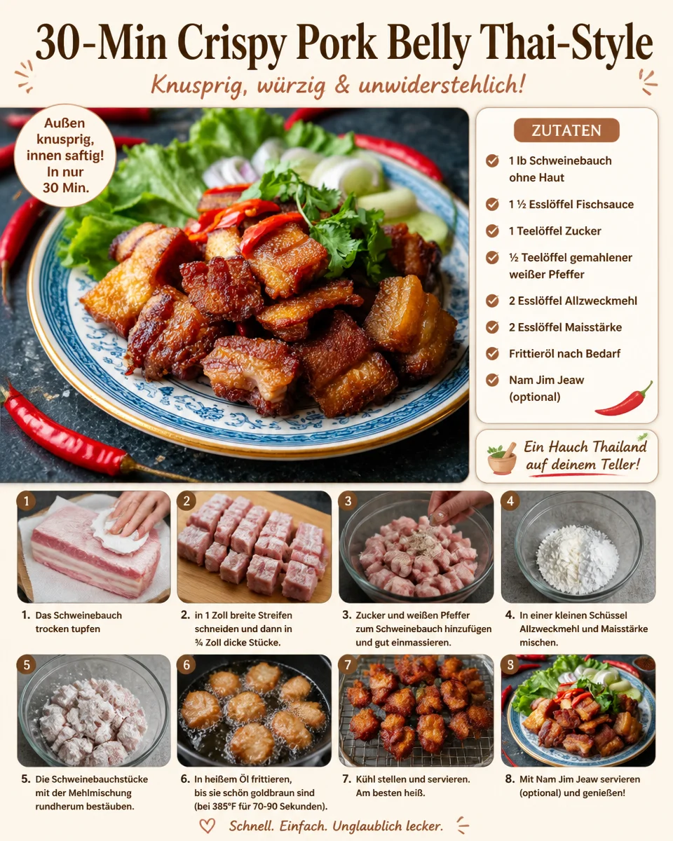 30-Minuten Knuspriger Schweinebauch Thai-Art