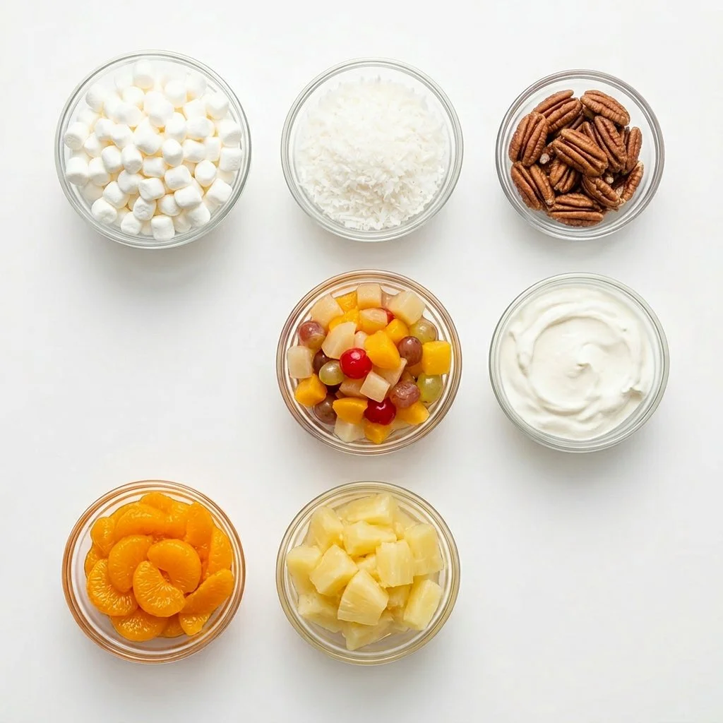 Delightfully Creamy Ambrosia Salad - Köstlich cremiger Ambrosia-Salat