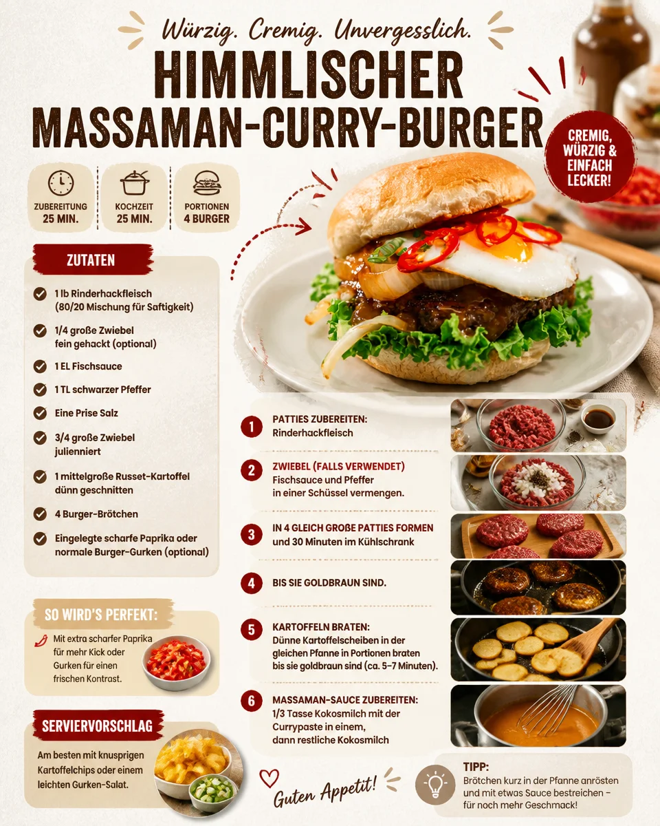 Himmlischer Massaman-Curry-Burger