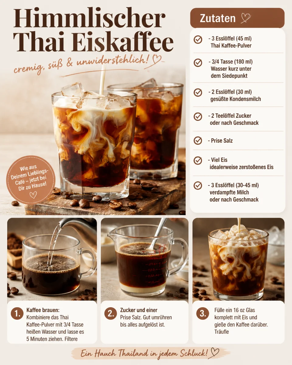 Himmlischer Thai Eiskaffee