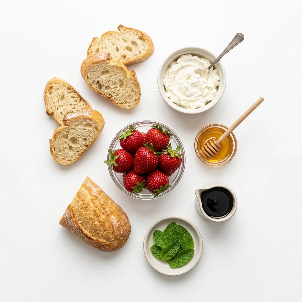 Irresistible Erdbeer-Ricotta-Bruschetta