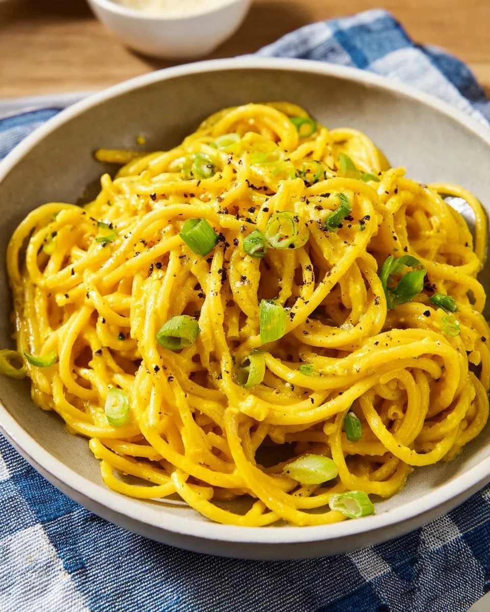 Unwiderstehliche Knoblauchnudeln mit frischem Knoblauch und Kräutern serviert.