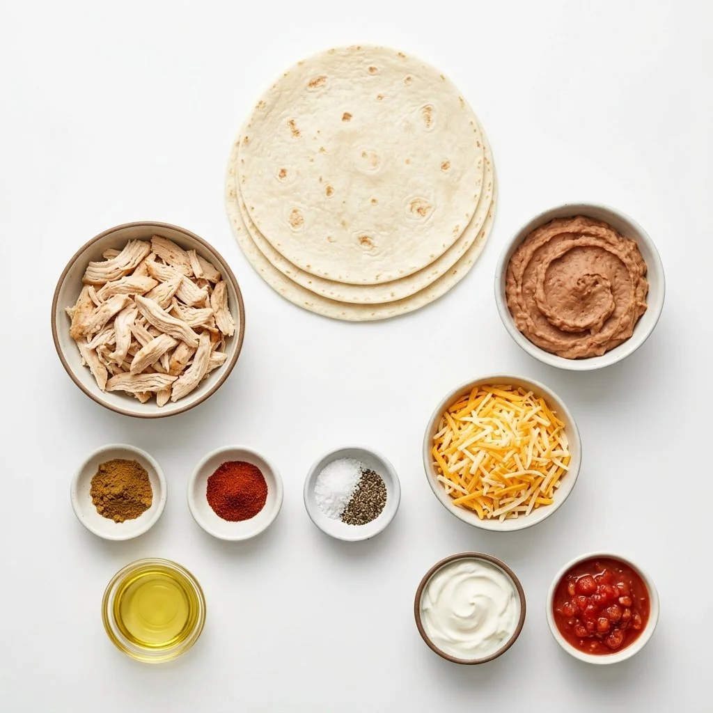 Knusprige Hühnchen-Chimichangas