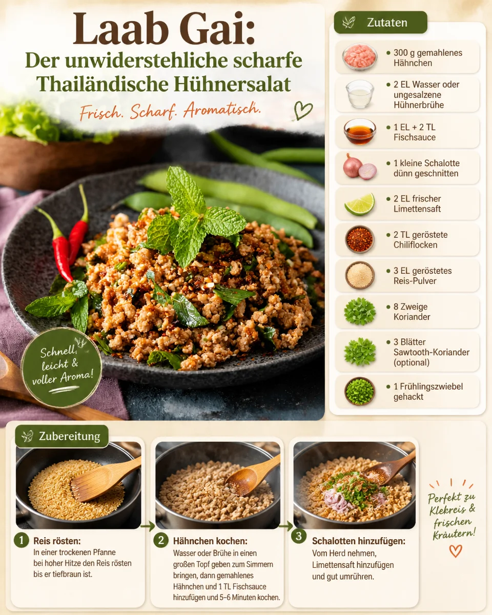 Laab Gai: The Irresistibly Spicy Thai Chicken Salad