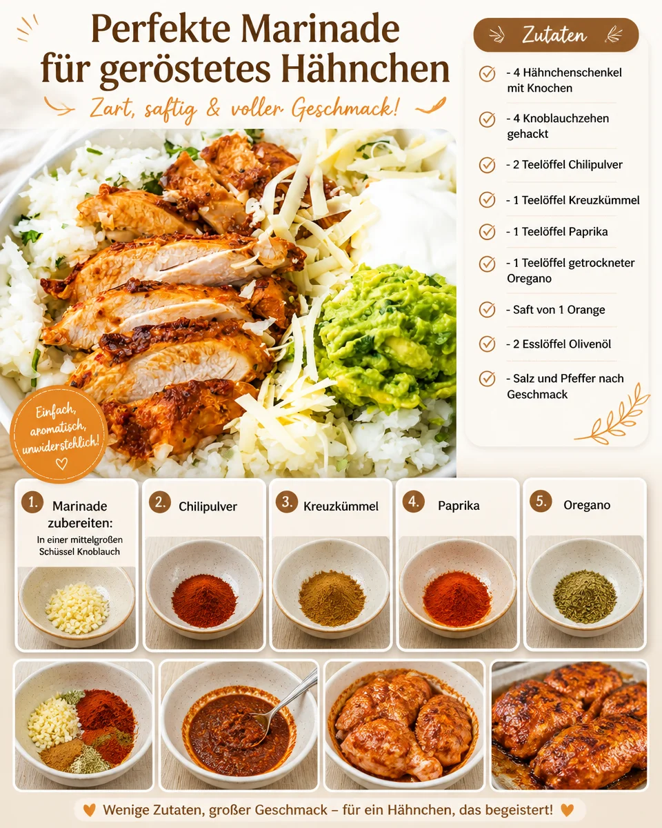 Perfekte Marinade für geröstetes Hähnchen