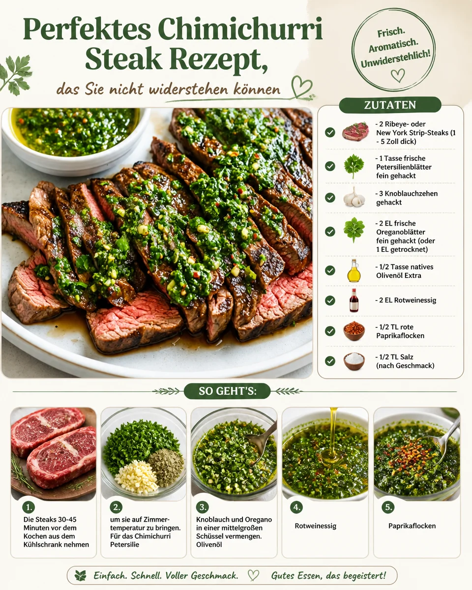 Perfektes Chimichurri Steak Rezept, das Sie nicht widerstehen können