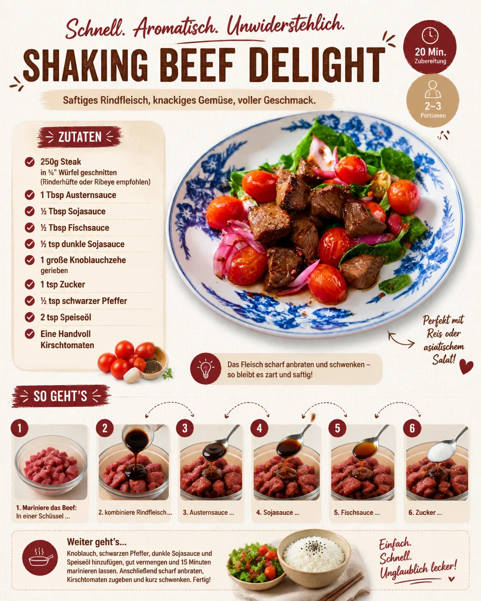 Schüttel-Rindfleisch-Delight