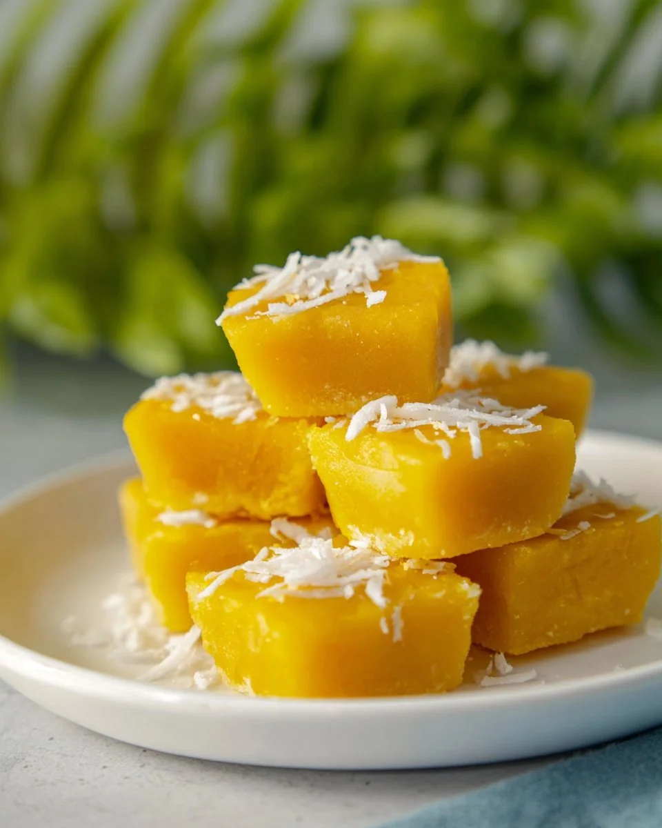 Thailändischer gedämpfter Kürbiskuchen