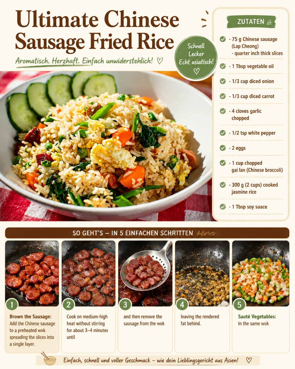 Ultimatives chinesisches Wurst-Nasi Goreng