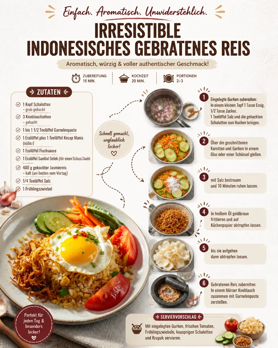 Unwiderstehlicher Indonesischer Gebratener Reis