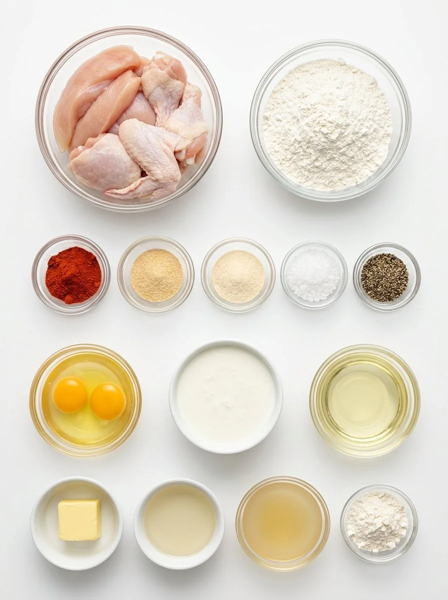 Crispy Chicken mit brauner Soße