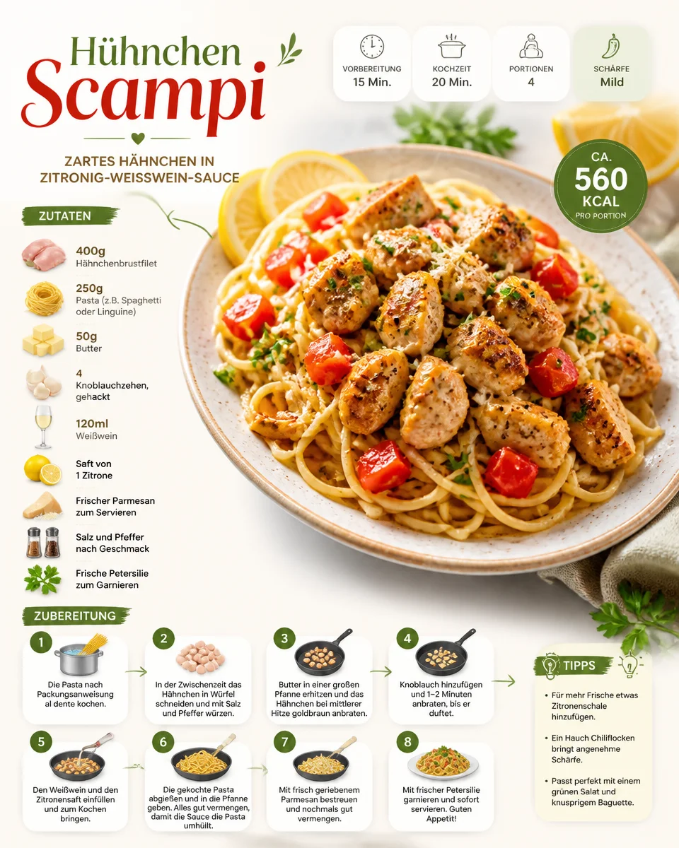 Hühnchen Scampi