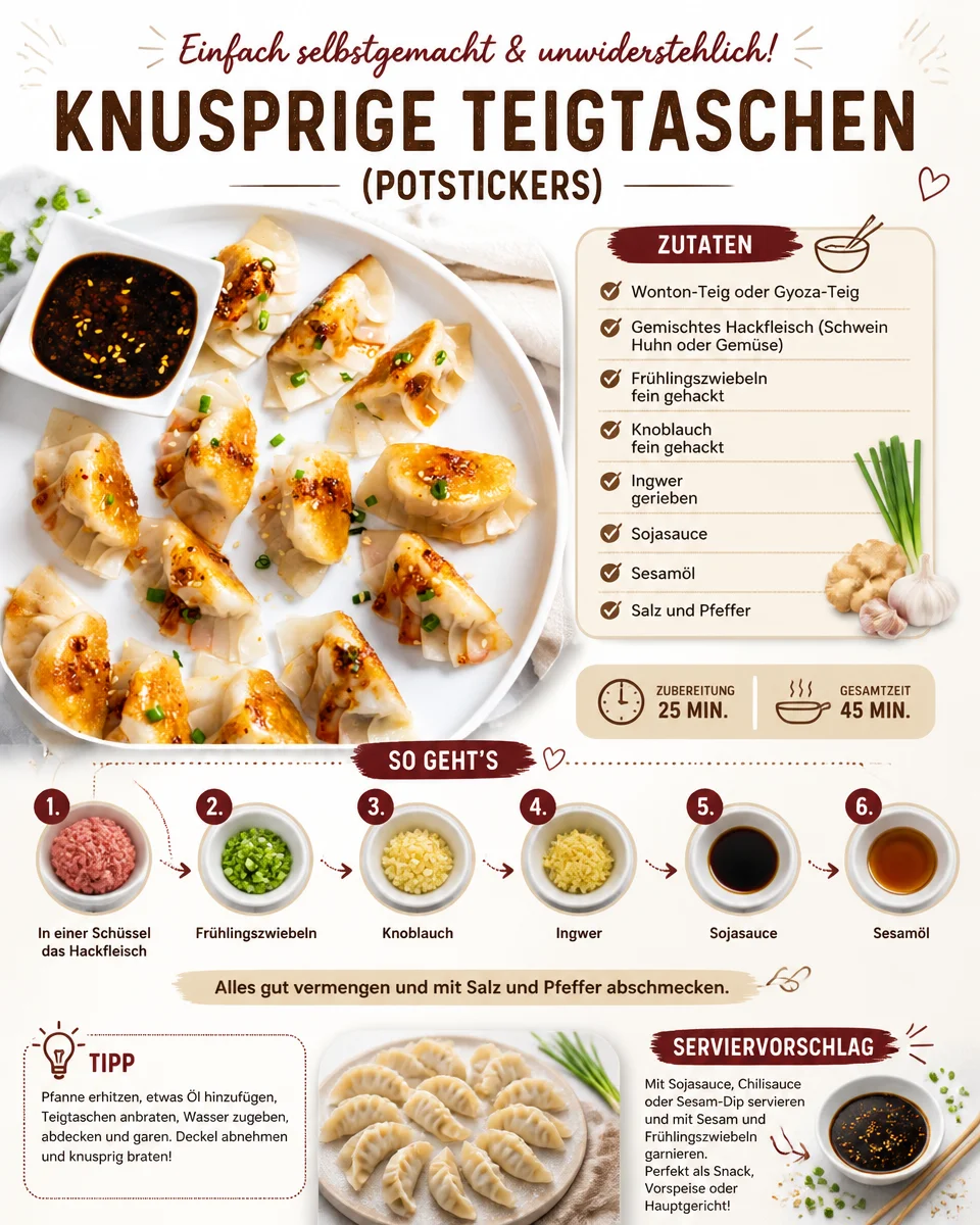 Knusprige Teigtaschen (Potstickers)
