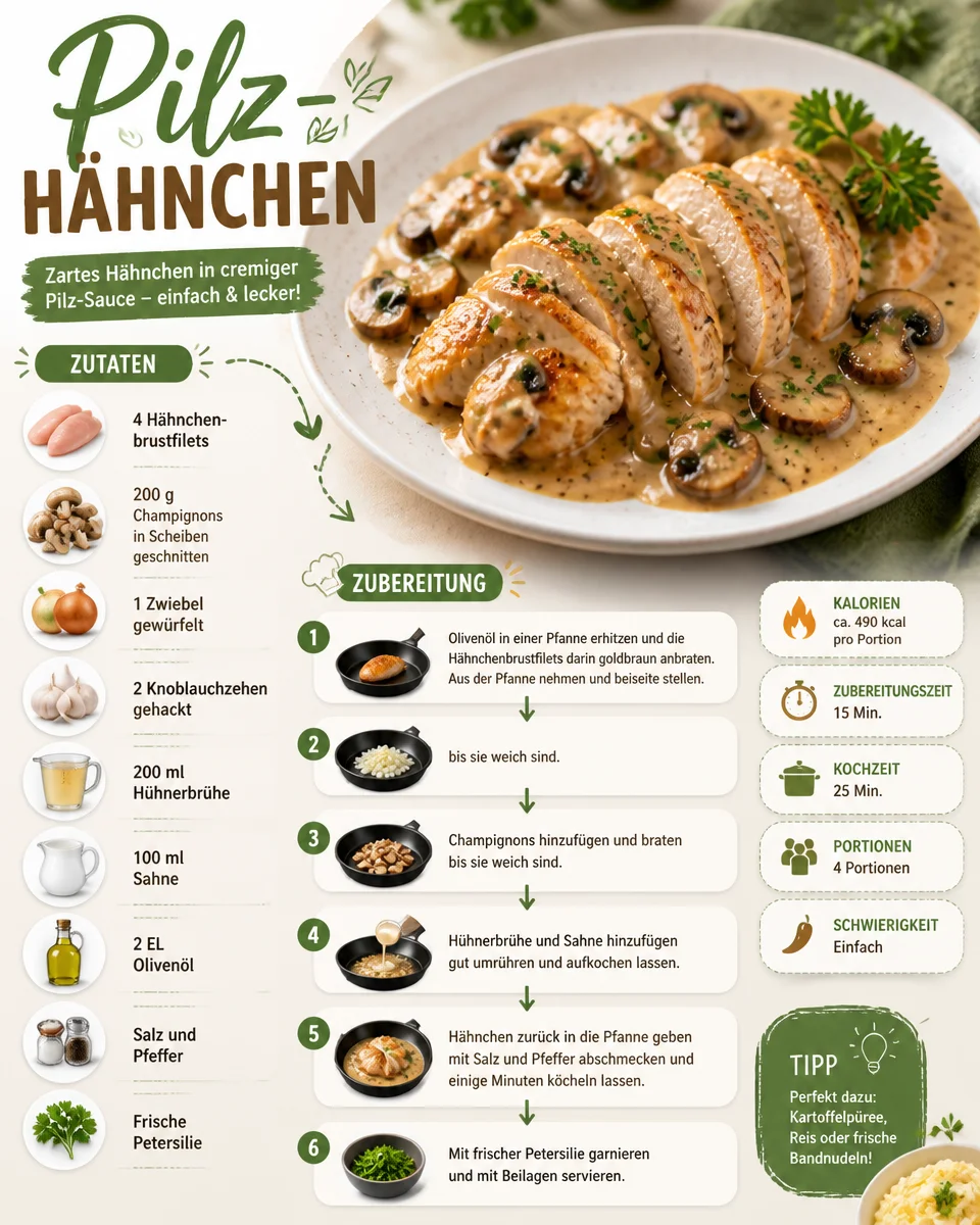 Pilz-Hähnchen