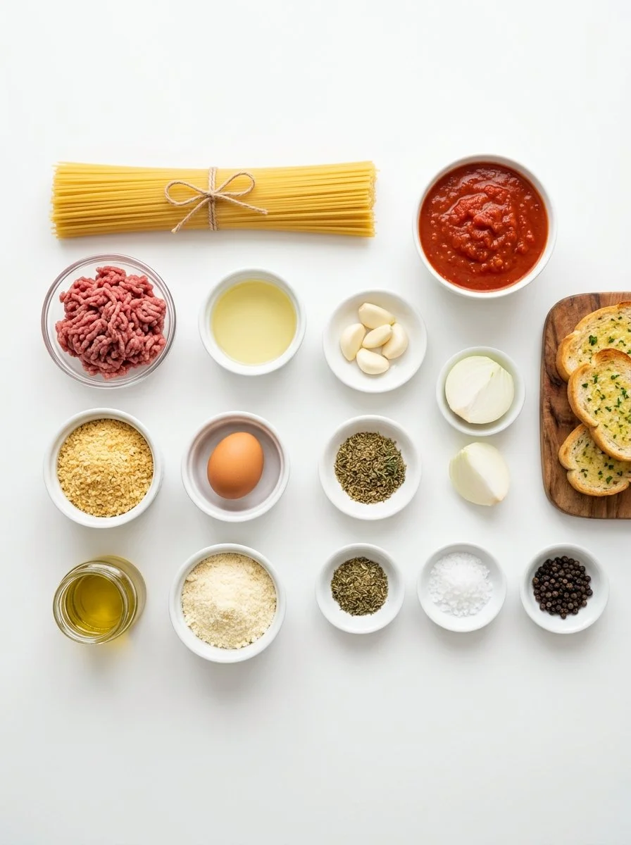 Spaghetti und Fleischbällchen